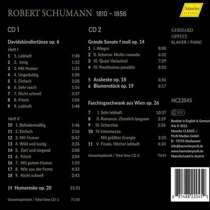 Robert Schumann: Piano Works