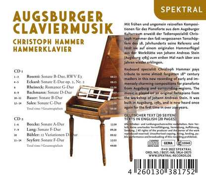 Augsburger Claviermusik - Werke von Rosetti, Eckard u.a.