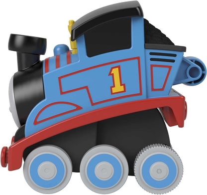 Fisher-Price Thomas & Friends Press n' Go Stunt Train Engine Thomas racing toy vehicle for toddlers and preschool kids ages 2+