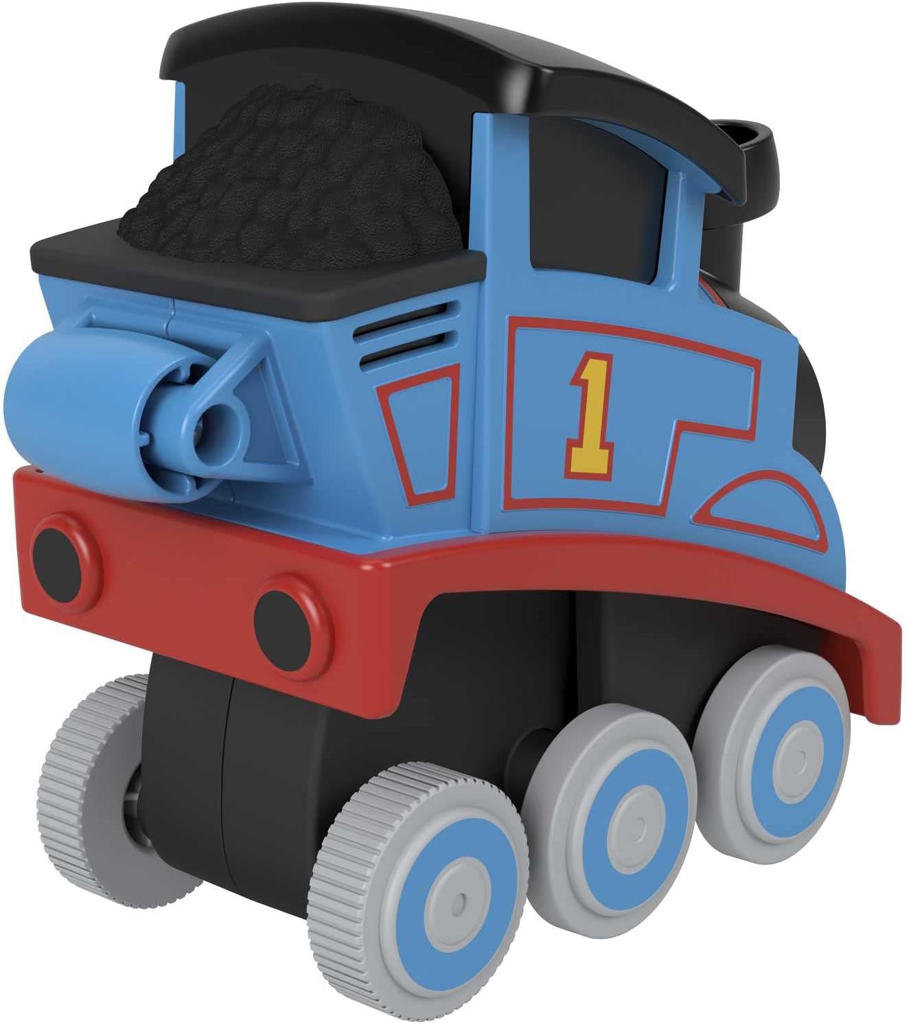 Fisher-Price Thomas & Friends Press n' Go Stunt Train Engine Thomas racing toy vehicle for toddlers and preschool kids ages 2+