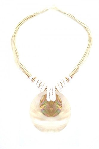 Ethno-Shop Patita Mother of Pearl Necklace White