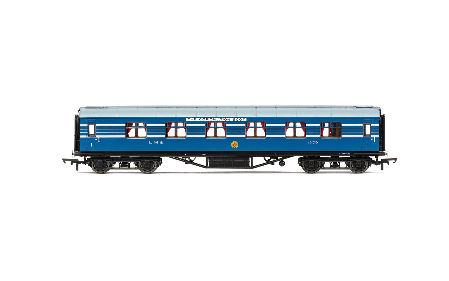 Hornby LMS, Stanier D1912 Coronation Scot 50' RK, 30089- Era 3
