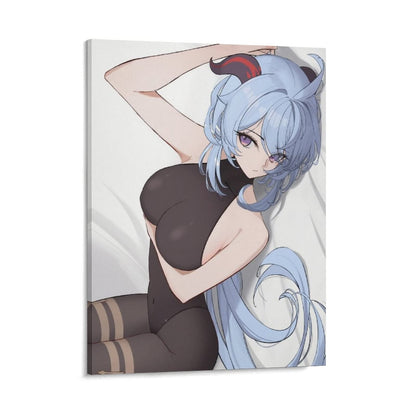 Genshin Sweet and Rainy Painting Dekorative Malerei Kunsttafel Innen Leinwand Sonstige Waren Stilvolle Anime Leinwand Malerei HD Poster Innendekoration Home Decor Wall Decor Stil 1 16x20inch(40x50cm)
