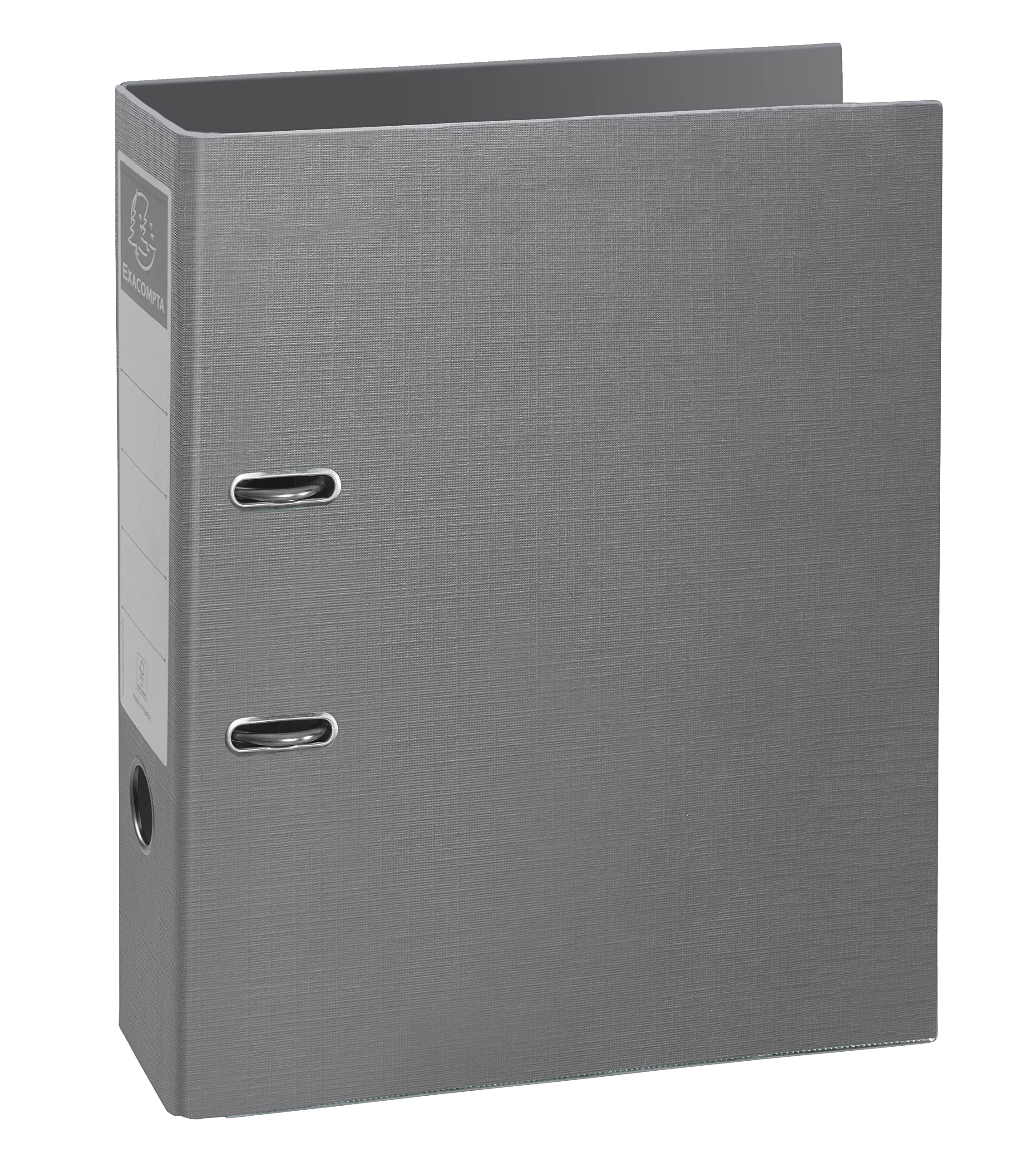 Exacompta - Ref. 53654E - 1 Teksto Prem'Touch lever arch file - back 80 mm - mechanical 80 mm - gripping eyelet - external dimensions 32 x 29 cm - format to file A4 - Colour gray