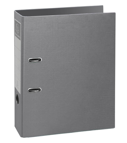 Exacompta - Ref. 53654E - 1 Teksto Prem'Touch lever arch file - back 80 mm - mechanical 80 mm - gripping eyelet - external dimensions 32 x 29 cm - format to file A4 - Colour gray