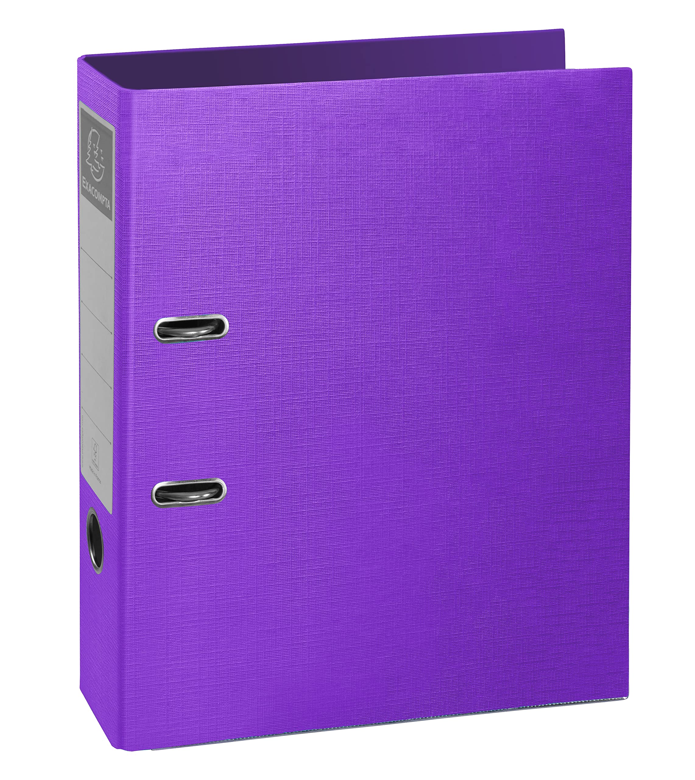 Exacompta - Ref. 53657E - 1 Teksto Prem'Touch lever arch file - 80 mm spine - 80 mm mechanism - gripping eyelet - external dimensions 32 x 29 cm - A4 file format - Purple colour