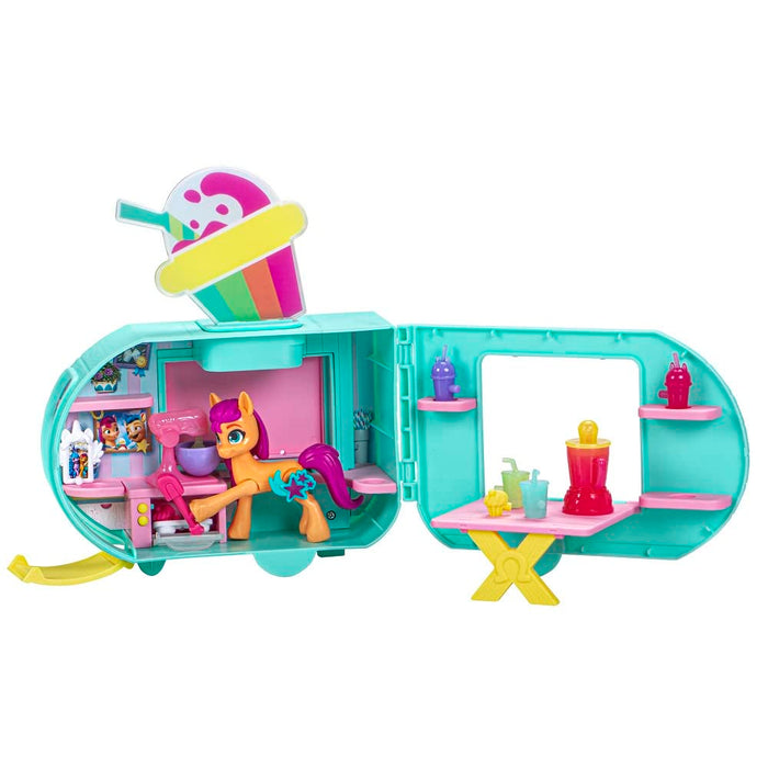 My Little Pony Toys Sunny Starscout Smoothie Truck Doll, Hoof to Heart Pony Small Dolls