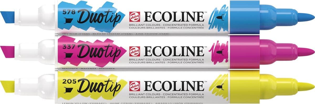 Ecoline Duotip marker set Primary | 3 colours (11609900)
