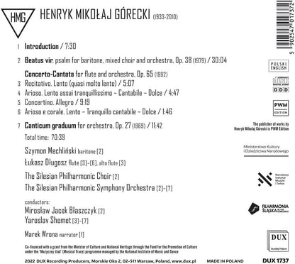 Henryk Mikolaj Górecki: Beatus Vir, Op. 38/...