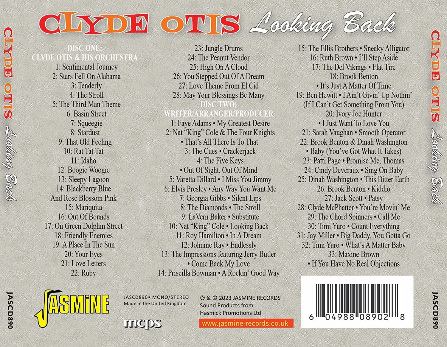 Looking Back: Bandleader, Songwriter, Producer,1955-1962