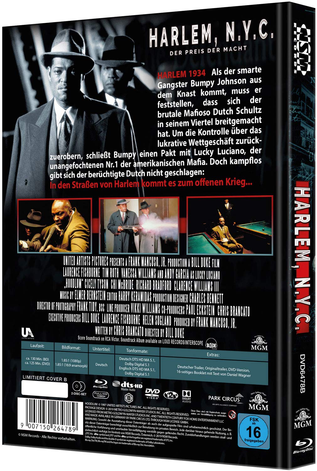 Harlem, N.Y.C. - Der Preis der Macht - Hoodlum  - uncut - auf 333 limitiertes Mediabook Cover B