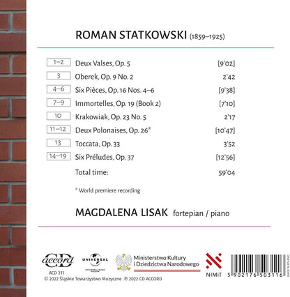 Roman Statkowski: Piano Pieces