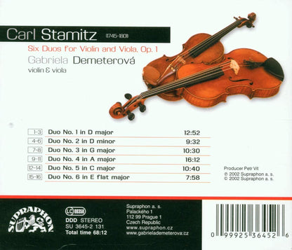 Stamitz,C. Six Duos for Violin and Viola