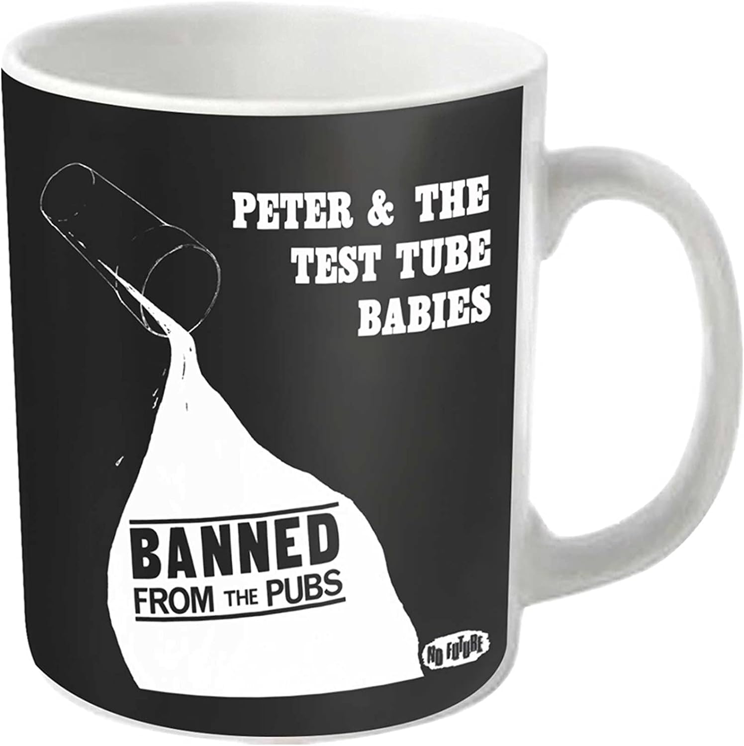 Peter and The Test Tube Babies Mug Banned from The Pubs Official White Boxed One Size