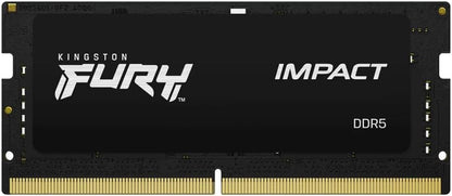 Kingston FURY Impact 32GB (2x16GB) 4800MT/s DDR5 CL38 SODIMM Notebook Gaming Memory Kit of 2 - KF548S38IBK2-32, Black