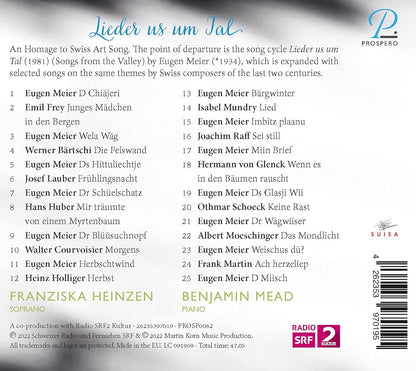 Lieder Us Um Tal: An Homage to Swiss Art Song