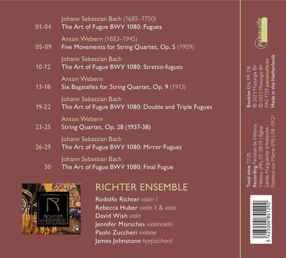 Webern: Complete Published String Quartets/Bach: The Art of Fugue