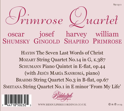 Primrose Quartet: The Complete RCA Victor Recordings