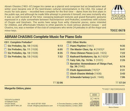 Abram Chasins: Complete Music for Solo Piano