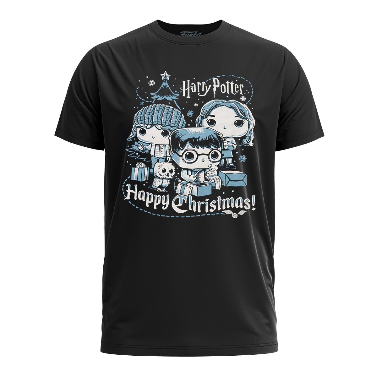Funko Pop! Boxed Tee: Harry Potter Holiday - Ron, Hermione, Harry - M Adult M