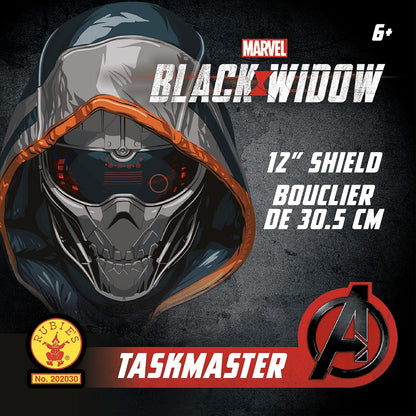Rubie's (RUBKC) 202030_NS Rubies Official Marvel Black Widow Movie, Task Master 12-Inch Shield Costume Accessory, One Size, Age 3-18 Years, As Shown