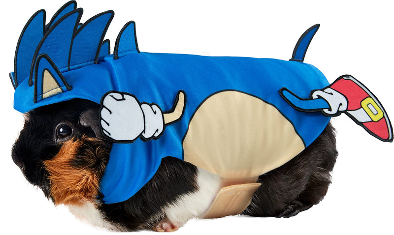 Rubies 203160XS - Disfraz de Sonic The Hedgehog para Mascotas, Estampado Animal, Multicolor, Talla XS para Halloween, Halloween