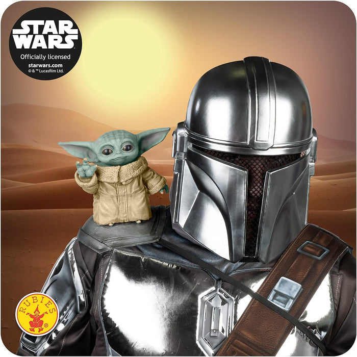 Rubie's 202212NS Baby Yoda Doll Shoulder Accessory Star Wars, Men, Women, Boys Girls, Multicolour, One Size