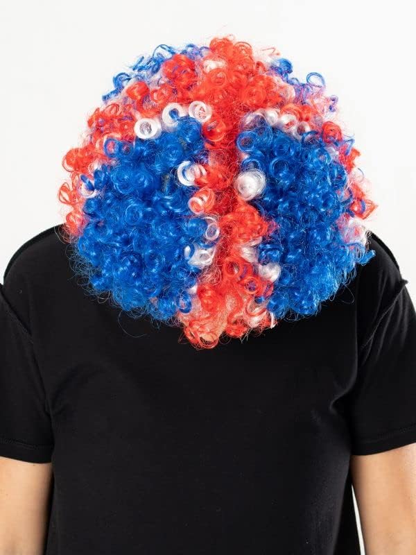 Bristol Novelty - Perücke (Einheitsgröße) (blau/rot/weiß
