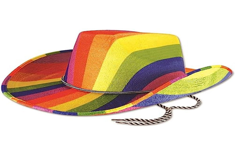 Henbrandt BH678 Rainbow Cowboy Hat, Multicolor 1 Multicolor