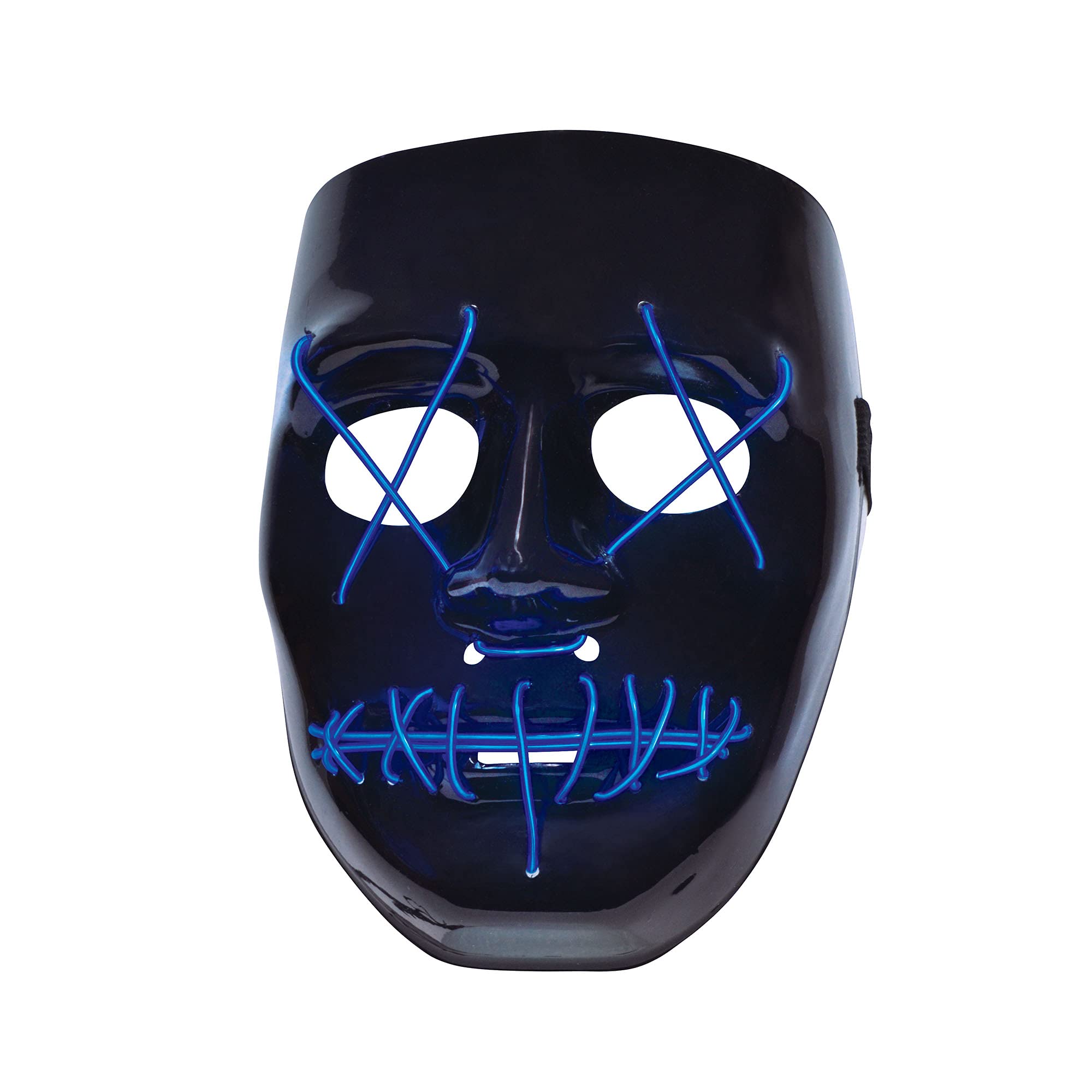 Bristol Novelty Anarchy Light Up Mask, Adult Fancy Dress Accessory