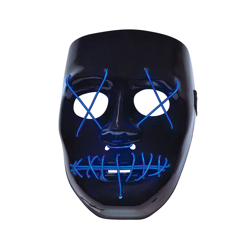 Bristol Novelty Anarchy Light Up Mask, Adult Fancy Dress Accessory