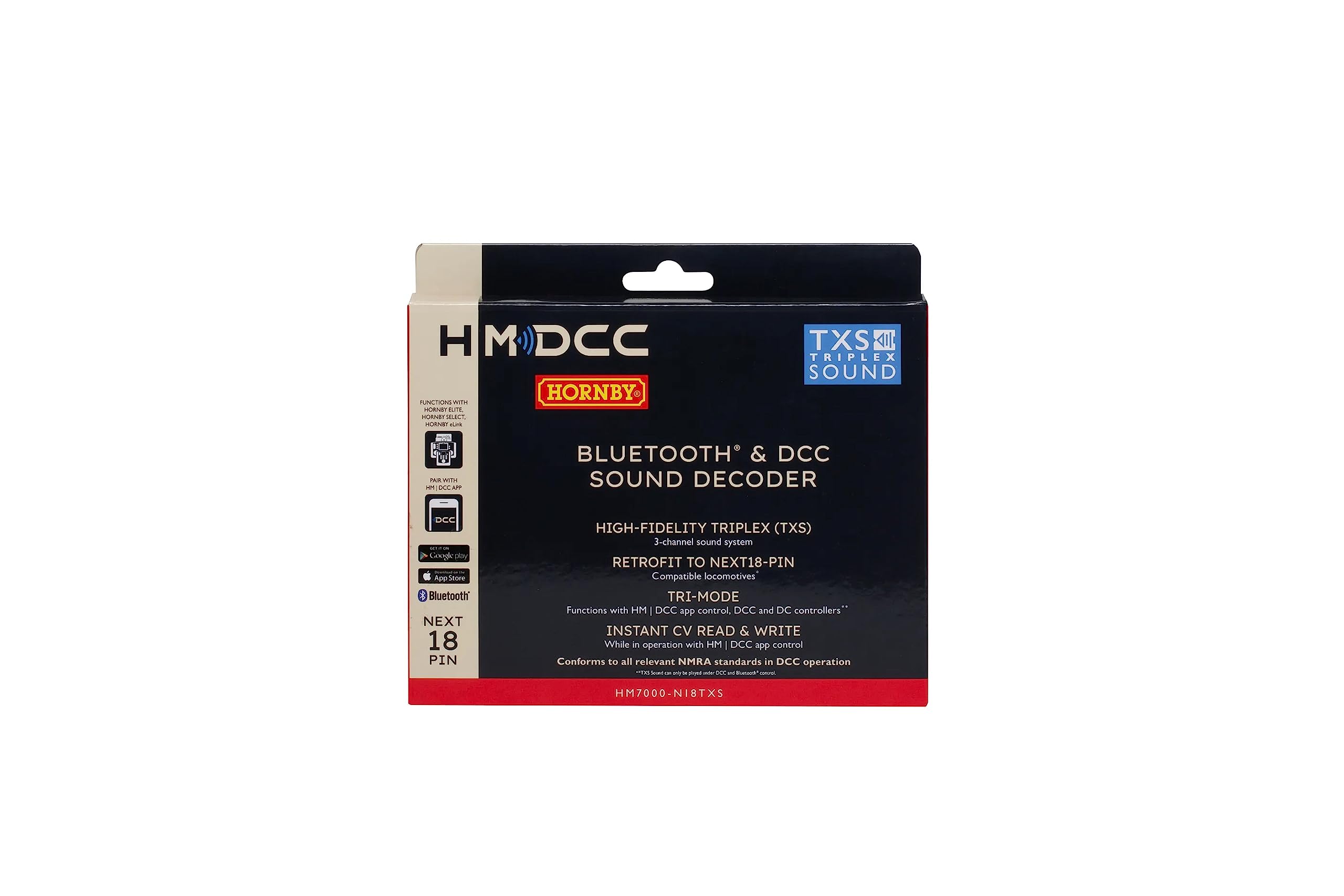Hornby HM7000-N18TXS: Bluetooth® & DCC Sound Decoder (Next18-pin)