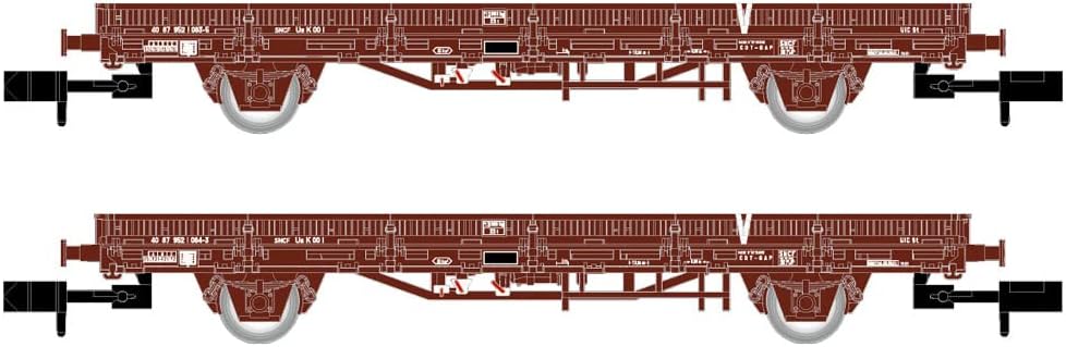 Arnold Railway - Rolling Stock HN6543 SNCF, 2-unit set, flat wagons "V", loaded with concrete sleepers, period V