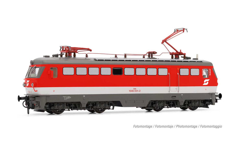 Rivarossi ÖBB, electric locomotive class 1046, rebuilt version with single arm pantogr., period IV-V, DCC Sound