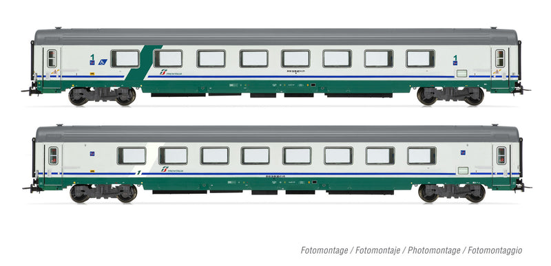Rivarossi FS, 2-unit pack, gas tank wagon 4 axles Zagkks "AUTOGAS" white with orange stripe, ep. V