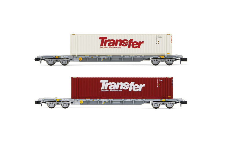 Arnold FS, 2-units pack Tank wagon 4 axles Zags "Air Liquide", white with orange stripe, ep. V