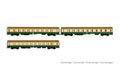 Rivarossi FS, 2-units pack Gran Confort '85 rebuilt 1st class, Frecciabianca livery with red doors, ep. VI