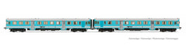 Lima Railway - Locos HL2656 FSF, 2-unit pack of diesel railcars ALn 668 "Freccia Orobica" in light blue/grey livery, motorized unit + dummy, period IV