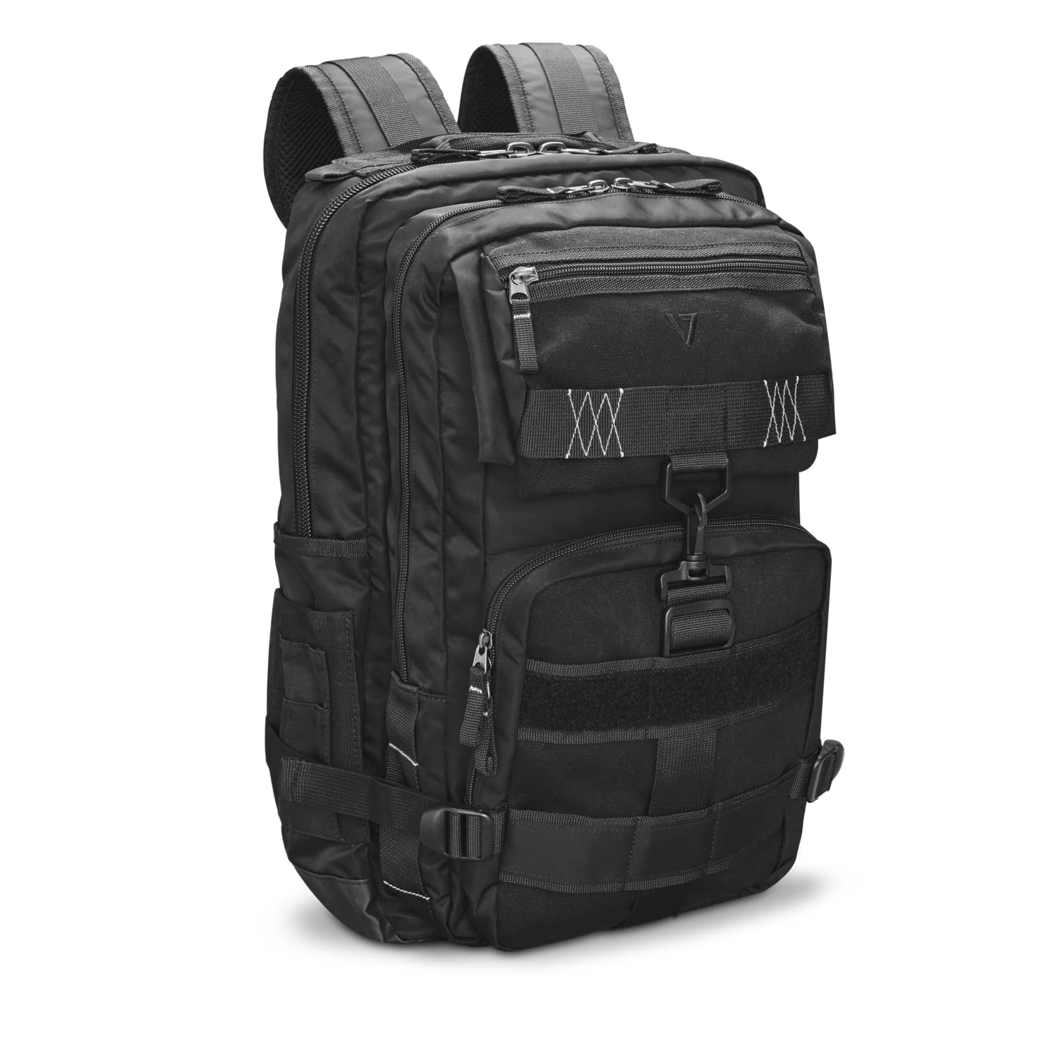 V7 CBX16-OPS-BLK 16" Elite Black Ops Backpack Laptop Case - Weather Resistant, Slim Bag; Black