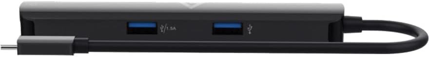 V7 UCMINIDOCK-PT USB 3.2 Gen 1 (3.1 Gen 1) Type-C Dock for Laptop and Port Replicator - Black