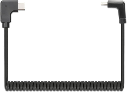 Manhattan Coiled Cable USB-C to USB-C Charging Cable 1 m Black
