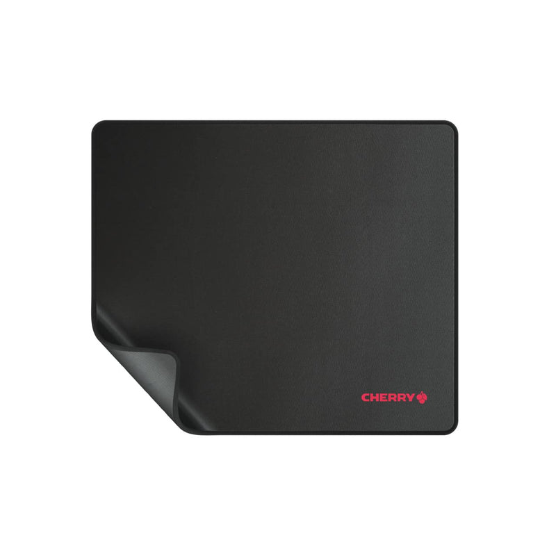 CHERRY MP 1000, PREMIUM MOUSEPAD XL, 30 cm x 35 cm, sewn edges, suitable for all mouse sensors, non-slip, can be rolled up, black