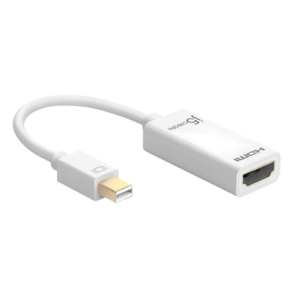 j5create Mini DisplayPort to 4K HDMI Adapter | Dual-Mode DisplayPort Adapter | Supports Resolutions up to 4K Ultra HD and 3D video | Compatible with Mac and PC
