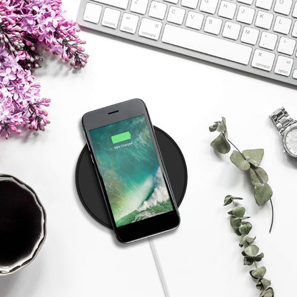 Juice Wireless QI Compatible Mobile Phone Charging Disc, iPhone, Samsung, Huawei, Sony, Microsoft, Google, 5W, Black