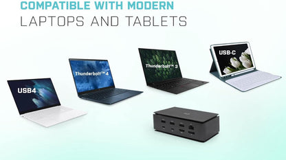 I-TEC USB4 DUAL DOCK + CHARGER PD 80W + UNIVERSAL CHARGER 112W