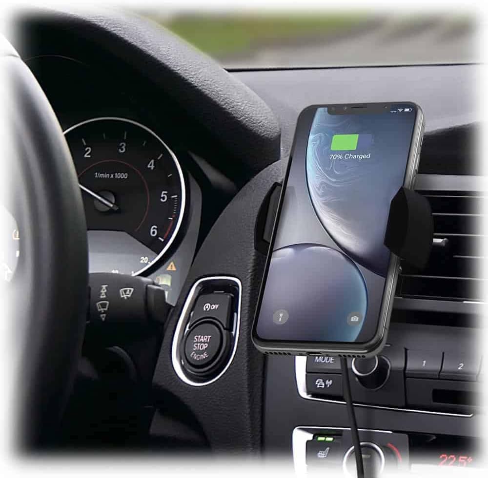 ALOGIC Rapid Air Vent Mount Wireless Phone Charger with Qi Technology