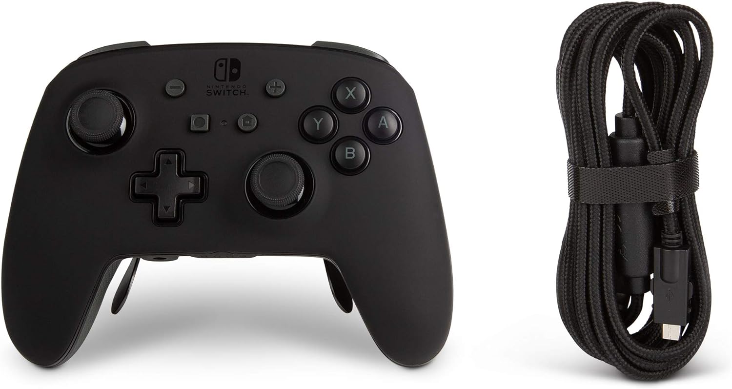 PowerA Fusion Pro Wireless Controller for Nintendo Switch - White/Black, Nintendo Switch Lite, Gamepad, Bluetooth, Video Game Controller, Gaming Controller, Officially Licensed - Nintendo Switch Fusion Pro Fusion Pro Black