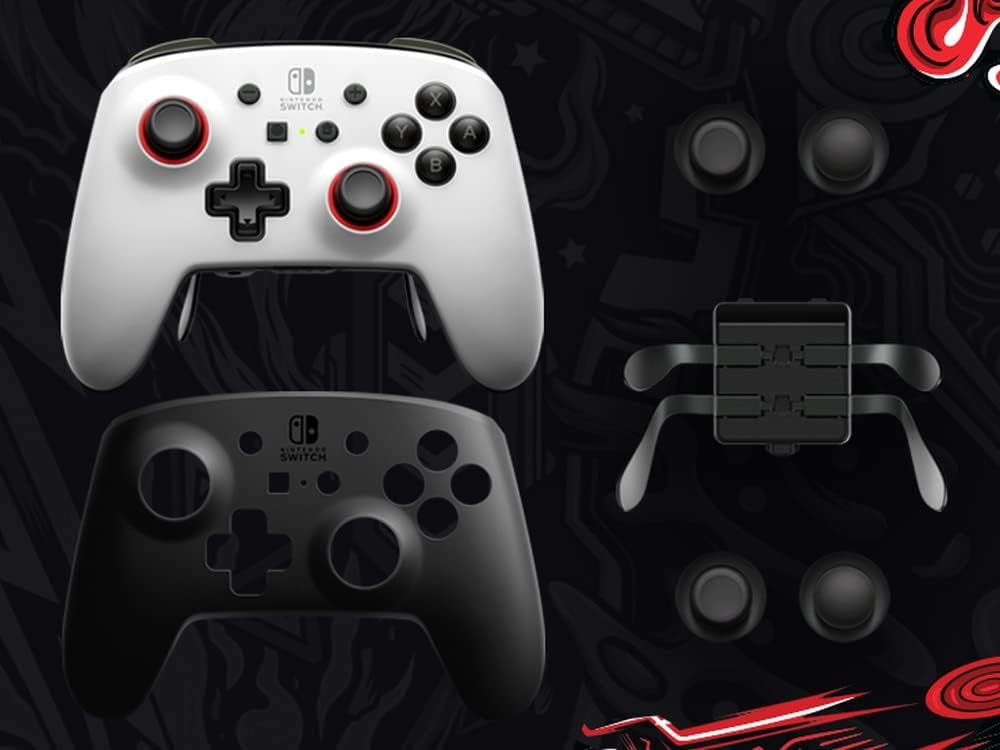 PowerA Fusion Pro Wireless Controller for Nintendo Switch - White/Black, Nintendo Switch Lite, Gamepad, Bluetooth, Video Game Controller, Gaming Controller, Officially Licensed - Nintendo Switch Fusion Pro Fusion Pro Black