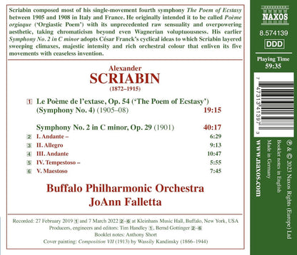 Scriabin: The Poem of Ecstasy/Symphony No. 2