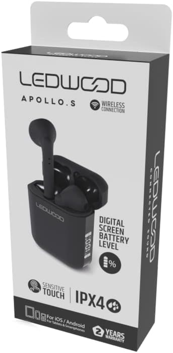 Ledwood Earphone -TWS - Apollo S Black